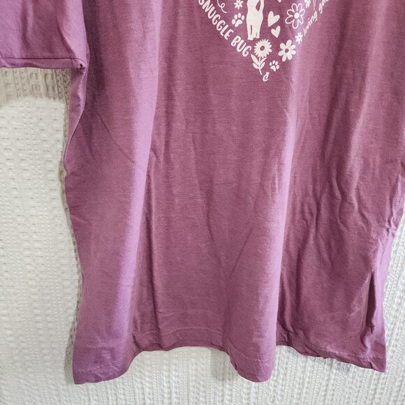 Cat Lady Box Cat Lover Women's Purple Crewneck T-Shirt Plus Size XXL - Picture 6 of 13